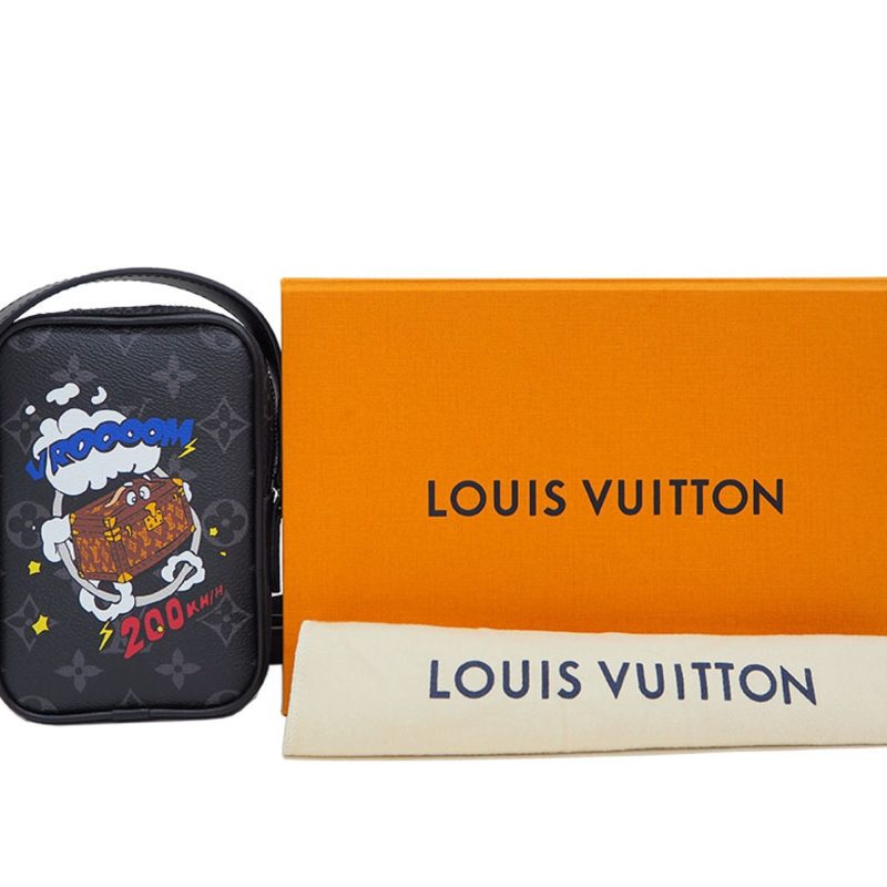 Louis Vuitton Danube PPM Trunk Print Monogram Eclipse M45928 Mini Shoulder Bag Men's Black - Logoexplore - Image 8