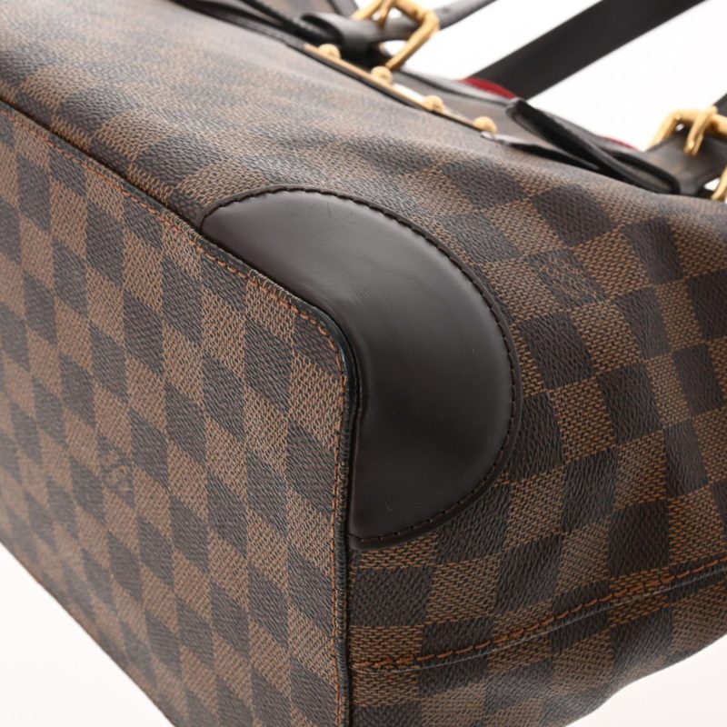 LOUIS VUITTON Damier Hampstead MM Brown N51204 Women's Canvas Handbag - Logoexplore - Image 7