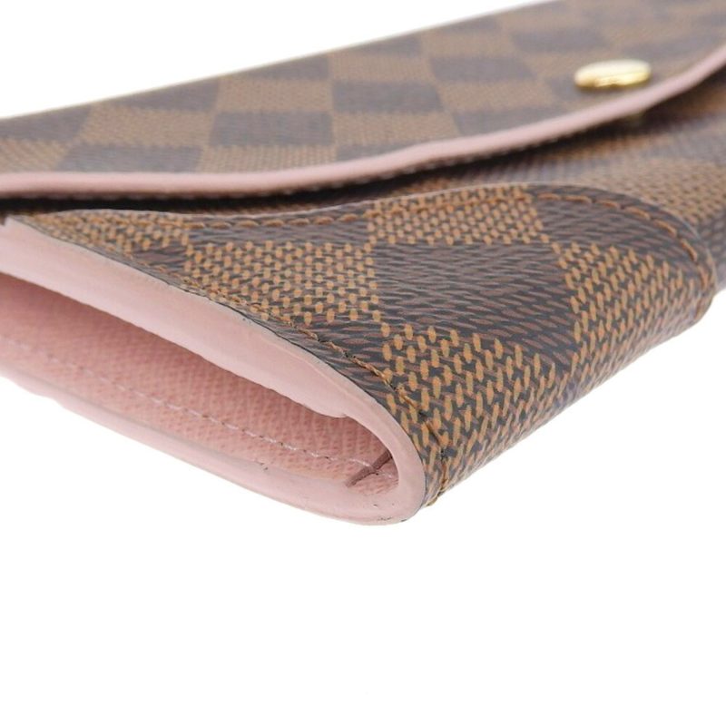 Louis Vuitton Damier Portefeuille Long Wallet with Kaisahock Pink Rose Ballerine N61227 - Logoexplore - Image 6