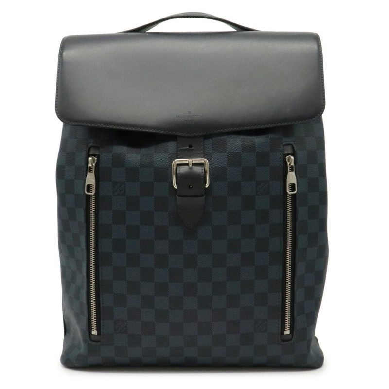 Louis Vuitton Damier Cobalt Newport Backpack Rucksack Daypack PVC N41586 - Logoexplore