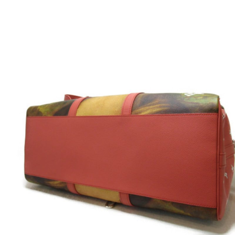 LOUIS VUITTON Da Vinci Keepall Bandouliere 50 Pink Masters collection PVC coated canvas M43377 - Logoexplore - Image 4
