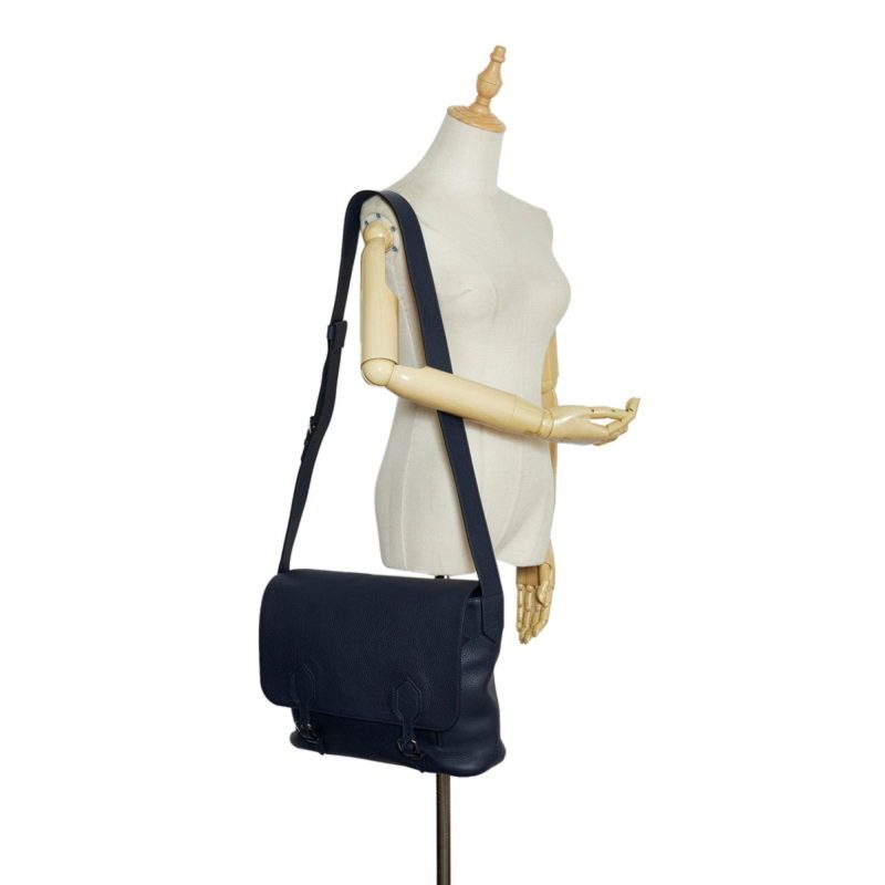 LOUIS VUITTON East Side Shoulder Bag M53465 Navy Taurillon Leather Men's - Logoexplore - Image 10