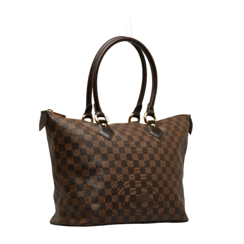 LOUIS VUITTON Damier Saleya MM Handbag Tote Bag N51188 Brown PVC Leather Ladies - Logoexplore - Image 2