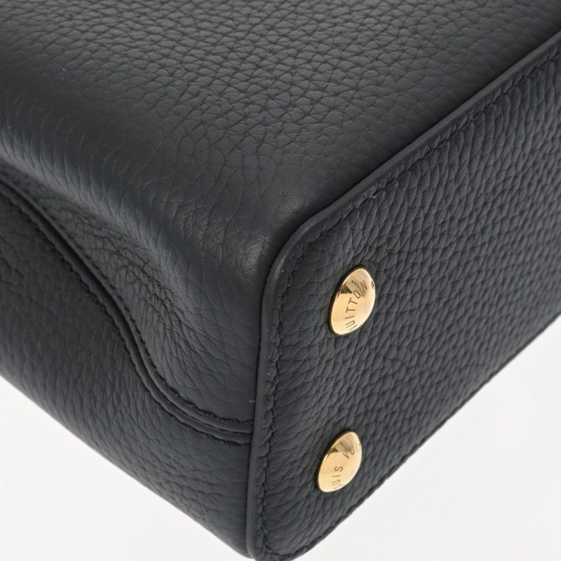 LOUIS VUITTON Capucines MINI Noir M56071 Women's Taurillon Leather Handbag - Logoexplore - Image 8