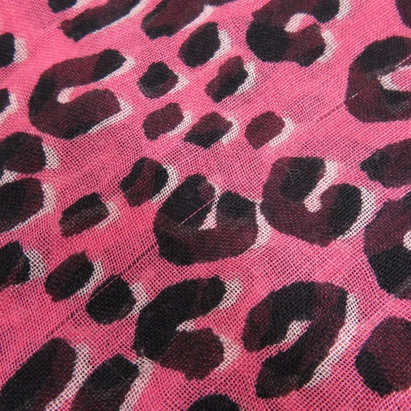 LOUIS VUITTON Etor leopard print stole cashmere/silk ladies - Logoexplore - Image 6