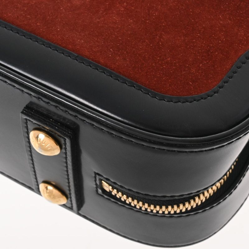 LOUIS VUITTON Cruise Line Stamp Bag PM Brown M95238 Women's Leather Suede Handbag - Logoexplore - Image 9