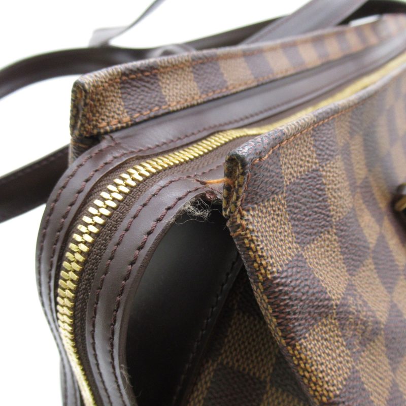 LOUIS VUITTON Chelsea Tote Bag Brown Ebene Damier PVC coated canvas N51119 - Logoexplore - Image 10