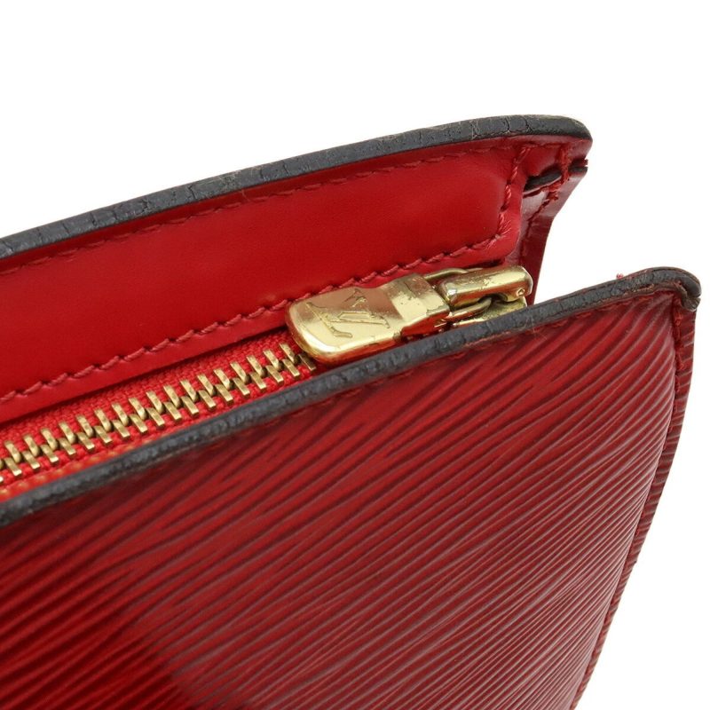 LOUIS VUITTON Epi Saint-Jacques Poigner Long Tote Bag Shoulder Leather Castilian Red M52337 - Logoexplore - Image 8