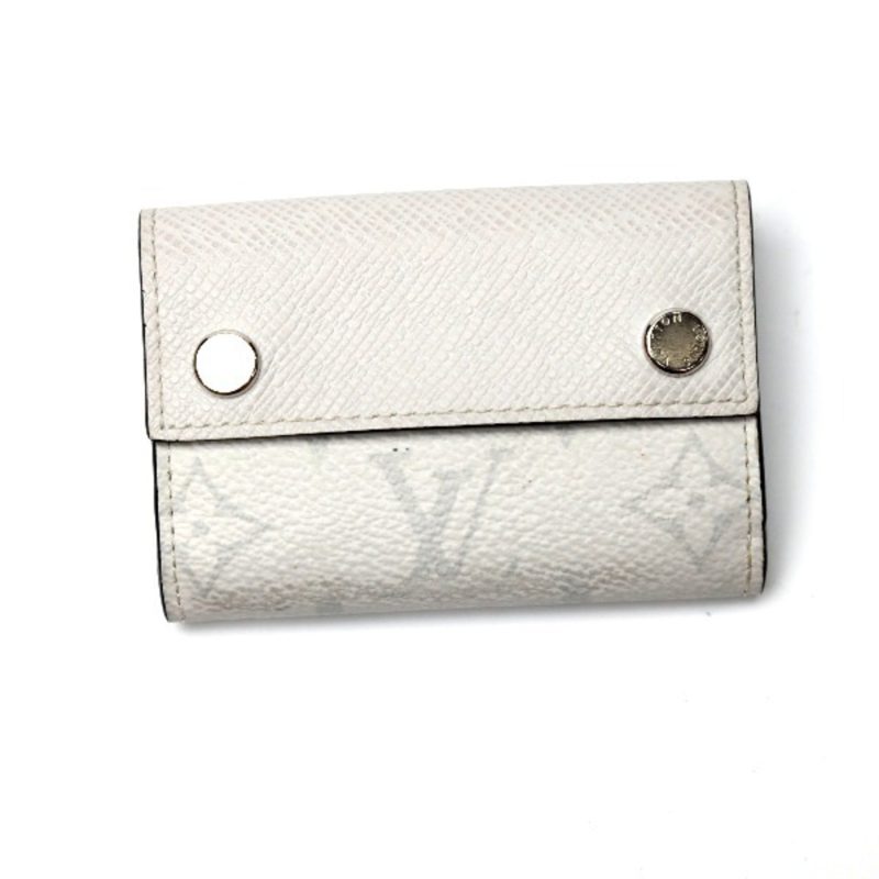 LOUIS VUITTON Discovery Compact Wallet Taiga with Coin Purse Minimum M67621  Bron Trifold LV - Logoexplore