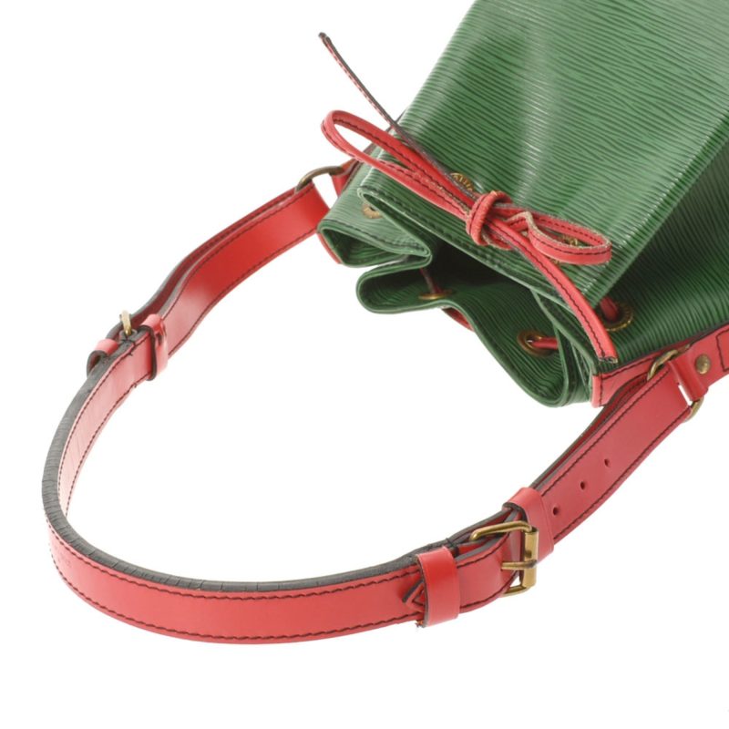 LOUIS VUITTON Epi Petit Noe Bicolor Green / Red M44147 Women's Leather Shoulder Bag - Logoexplore - Image 3