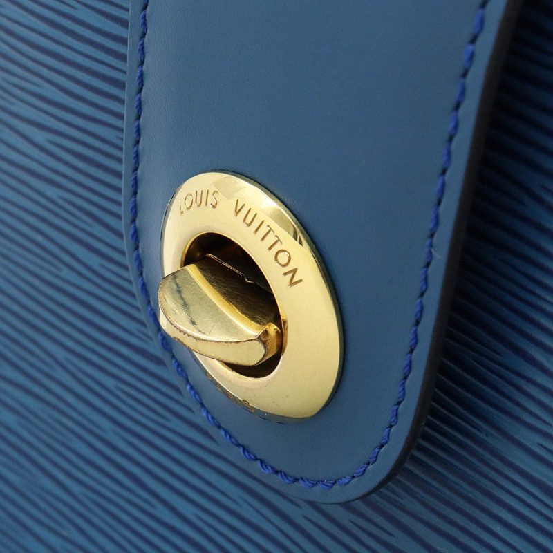 LOUIS VUITTON Epi Cluny Shoulder Bag Leather Toledo Blue M52255 - Logoexplore - Image 8