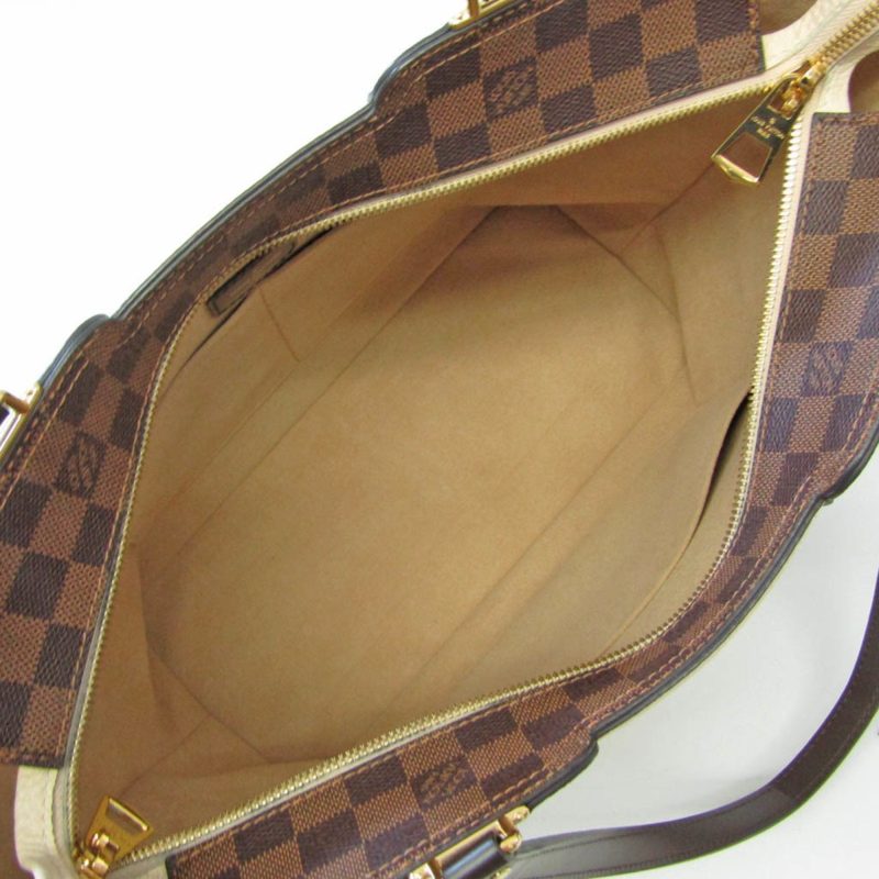 LOUIS VUITTON Damier Jersey N44022 Women's Tote Bag Cream,Ebene - Logoexplore - Image 3