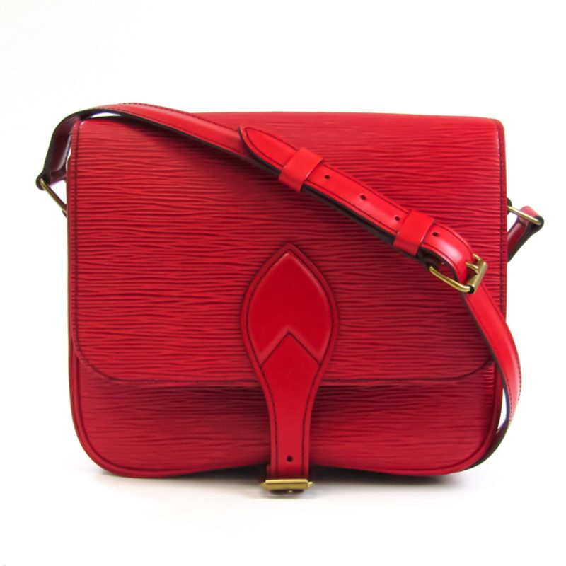 Louis Vuitton Epi Cartouchiere M52247 Women's Shoulder Bag Castilian Red - Logoexplore