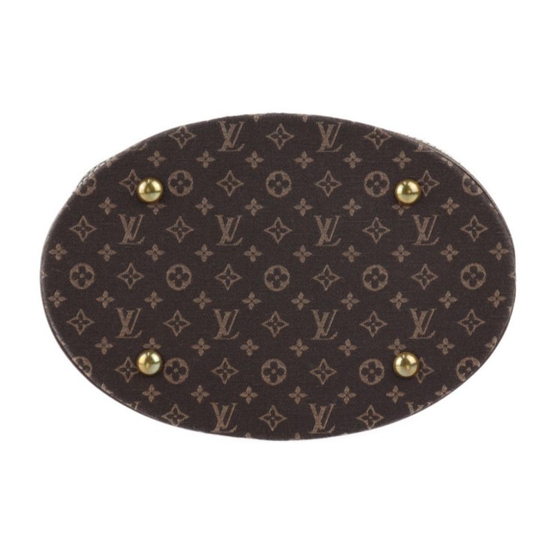 LOUIS VUITTON Bucket PM Tote Bag M95226 Monogram Minilan Leather Dark Brown Gold Hardware Shoulder - Logoexplore - Image 4