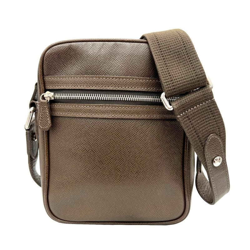 LOUIS VUITTON Dimitri Taiga Shoulder Bag M32468 MB4029 Men's Grizzly Brown - Logoexplore