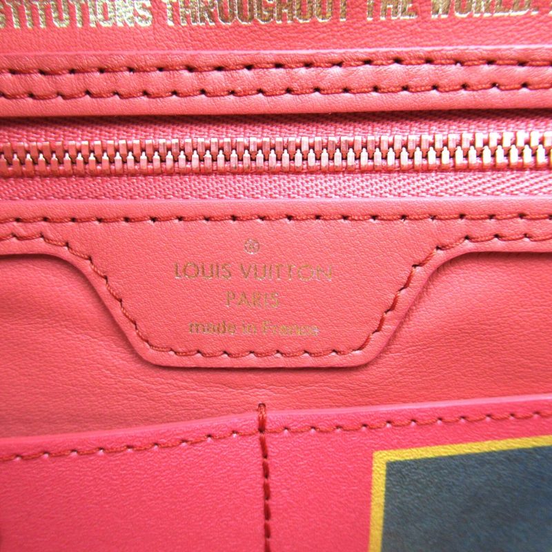LOUIS VUITTON BOUCHER Neverfull MM Pink Beige Poppy petal Masters collection PVC coated canvas M43357 - Logoexplore - Image 9