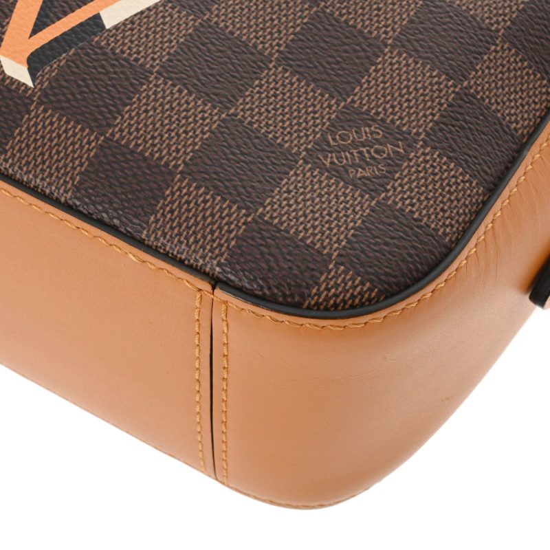 LOUIS VUITTON Damier Santa Monica Saffron N40178 Women's Canvas Shoulder Bag - Logoexplore - Image 7