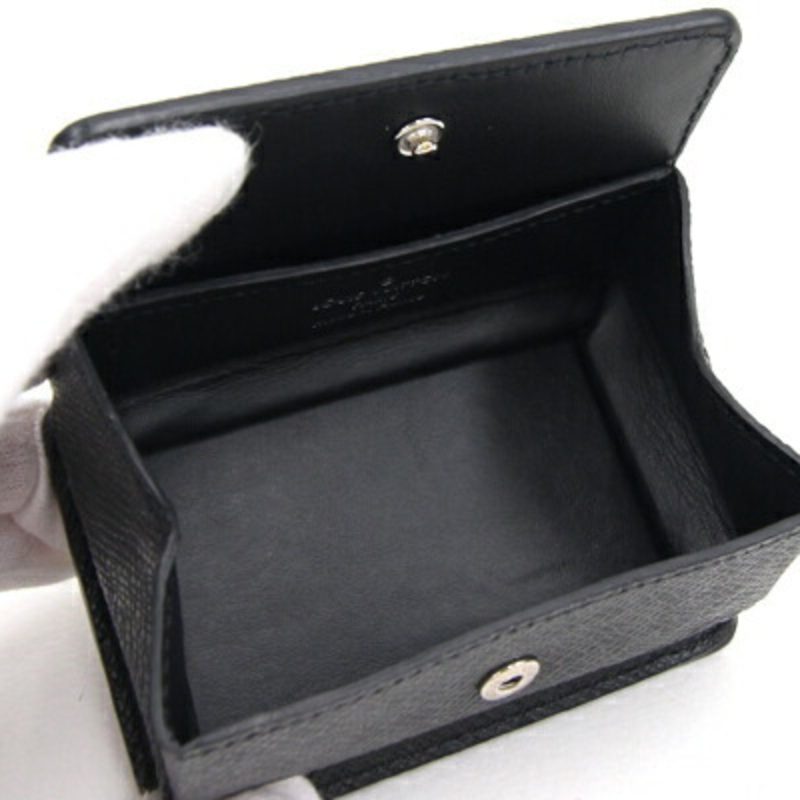 LOUIS VUITTON Coin Case Taiga Purse M30598 Noir Black Leather Men's Square - Logoexplore - Image 3
