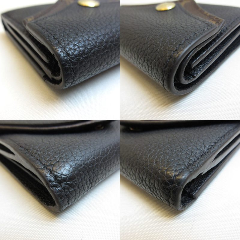 Louis Vuitton Duble V Compact Noir Brown Mini Wallet Tri-Fold Ladies Calf Monogram M64420 - Logoexplore - Image 3