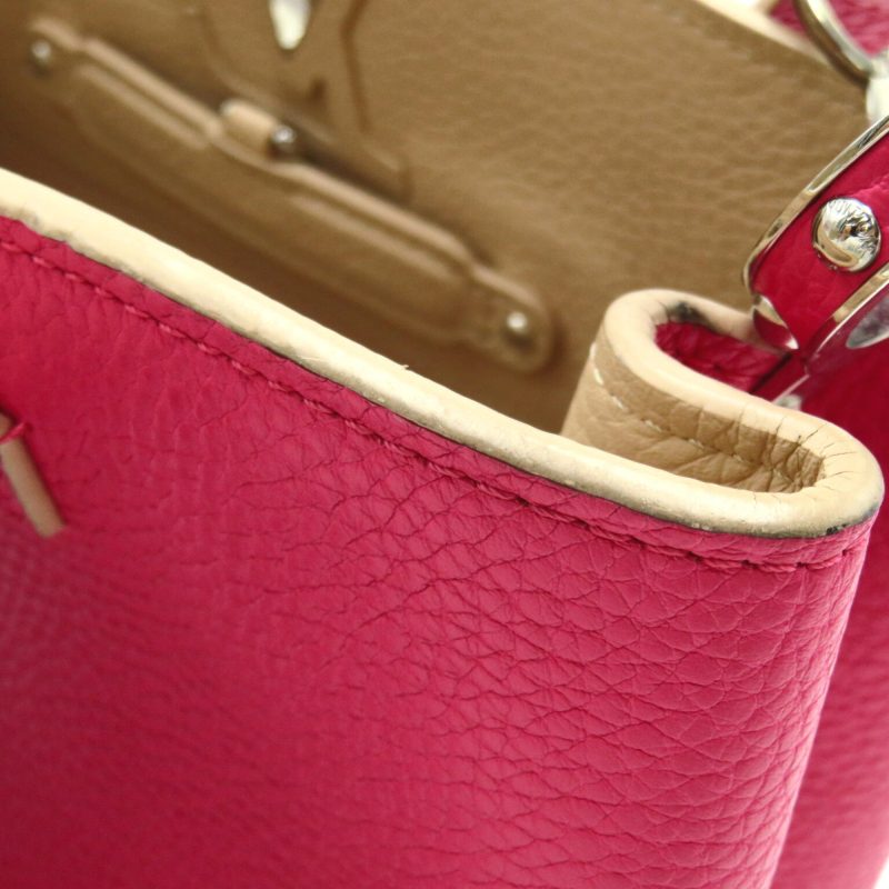 LOUIS VUITTON CapucinePM Pink Taurillon Clemence Leather leather M94519 - Logoexplore - Image 10