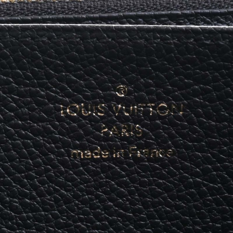 LOUIS VUITTON Empreinte Zippy Round Long Wallet M61864 Black Ladies - Logoexplore - Image 6