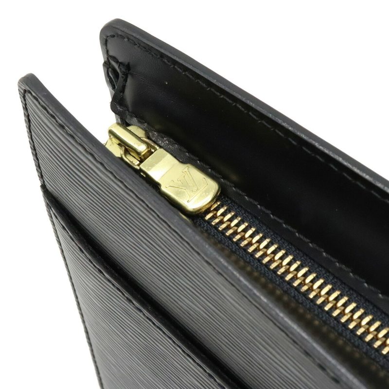 LOUIS VUITTON Epi Pochette Homme Second Bag Clutch Noir Black M52522 - Logoexplore - Image 6