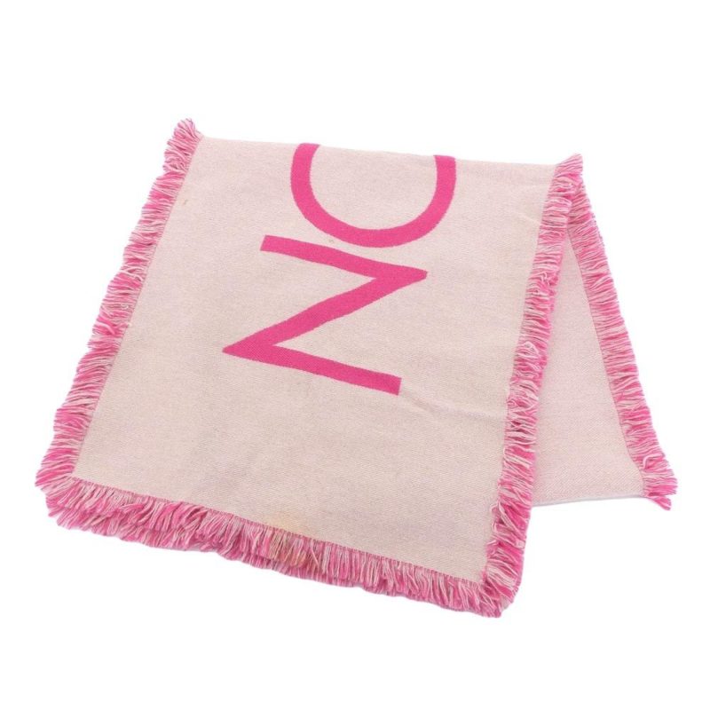 LOUIS VUITTON Escharpet Team Scarf Cashmere Wool Pink M71586 - Logoexplore