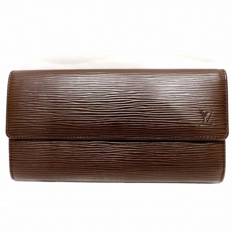 LOUIS VUITTON Epi Pochette Portomone Cult Credit M6357D Long Wallet Women's - Logoexplore