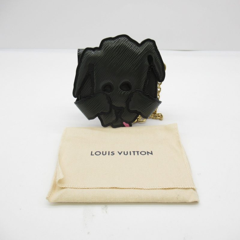 LOUIS VUITTON dog card holder Black Black Epi leather M63897 - Logoexplore - Image 8