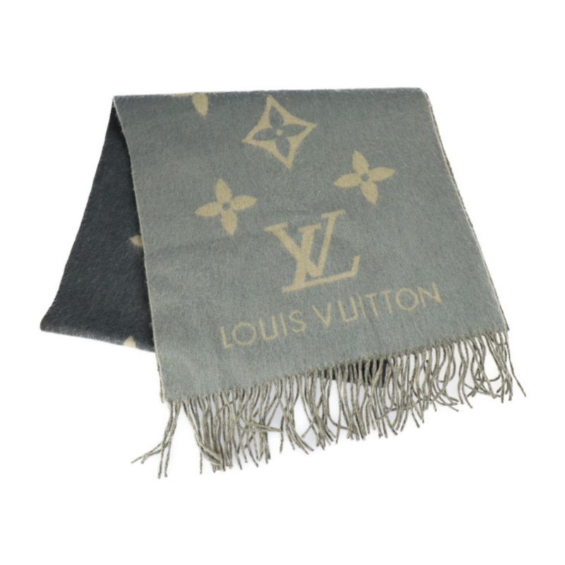 LOUIS VUITTON Escharplay Reykjavik Gradient Muffler M70869 Cashmere 100% Gray - Logoexplore - Image 2