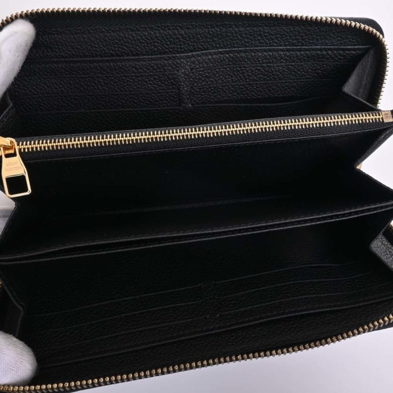 LOUIS VUITTON Empreinte Zippy Round Long Wallet M61864 Black Ladies - Logoexplore - Image 5
