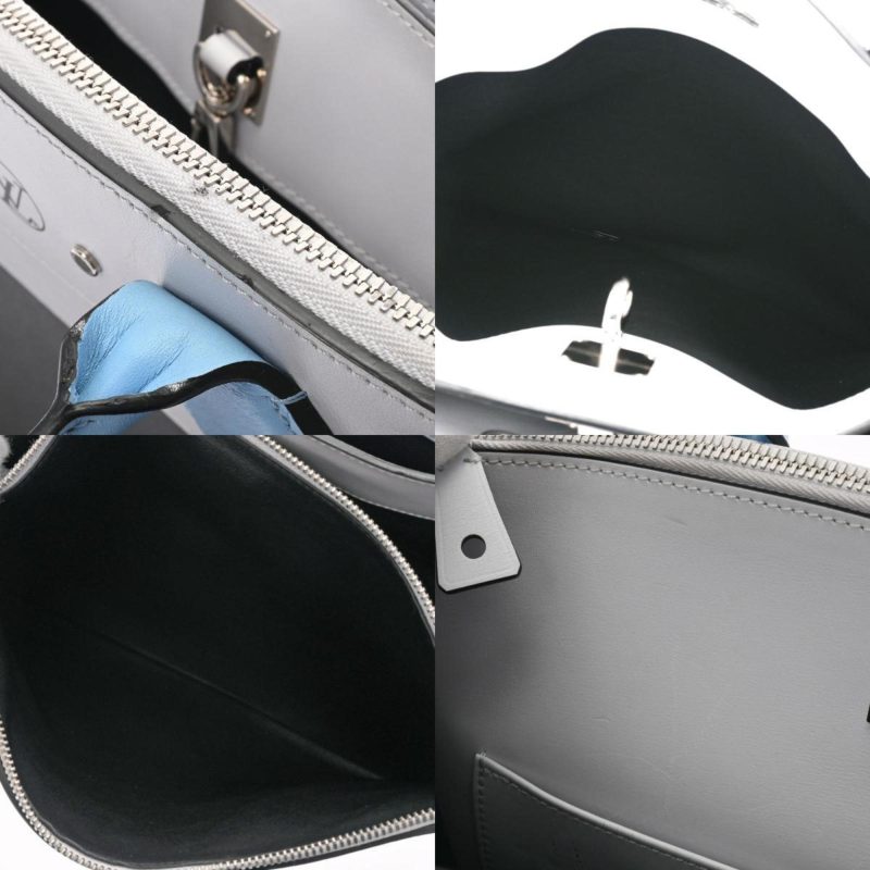 LOUIS VUITTON City Steamer MM Black Gray Blue M42435 Ladies Calf Bag - Logoexplore - Image 10