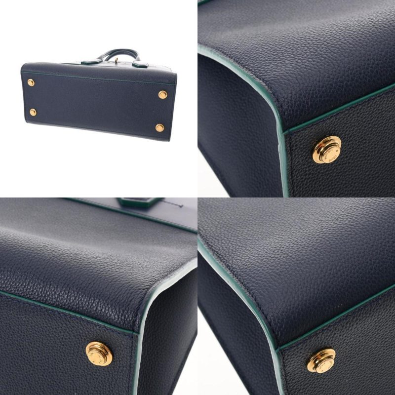 LOUIS VUITTON City Steamer MM Navy/Green Women's Leather Bag - Logoexplore - Image 7