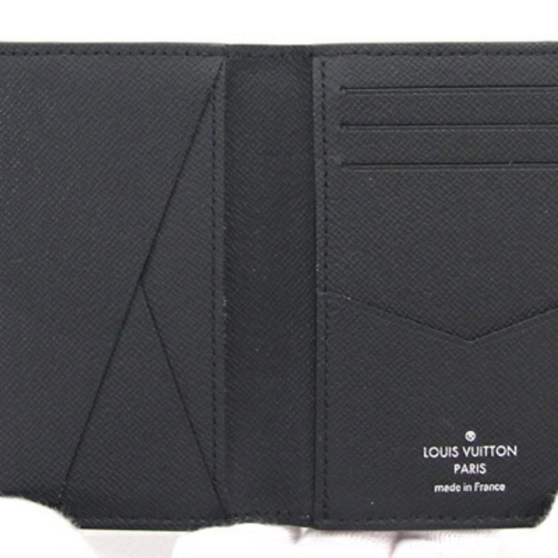 LOUIS VUITTON Card Case Taiga Organizer de Poche Noir Pass Business Holder Men's - Logoexplore - Image 3