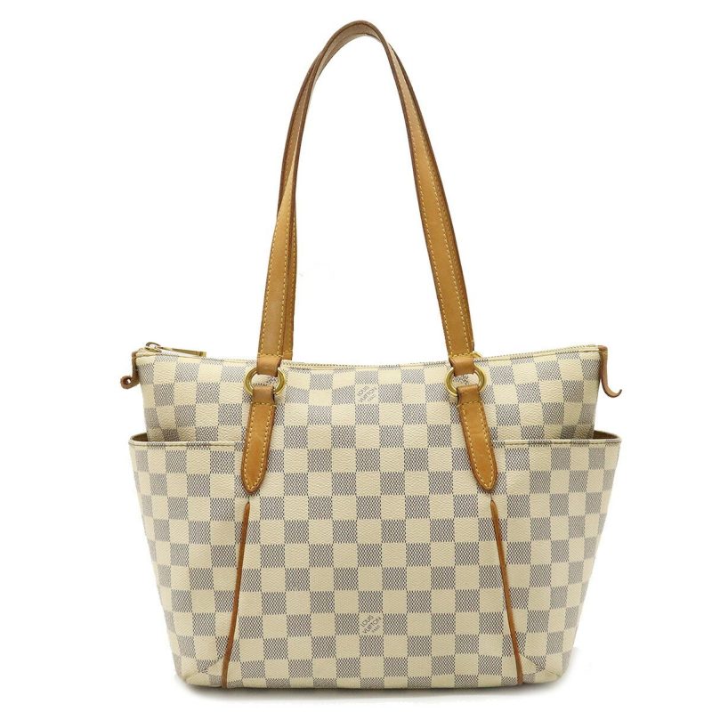 LOUIS VUITTON Damier Azur Totally PM Tote Bag Shoulder N51261 - Logoexplore