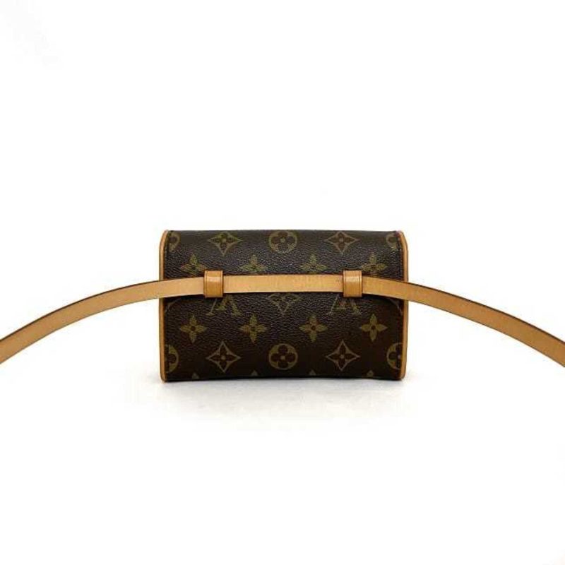 LOUIS VUITTON Body Bag Pochette Florentine Brown Beige Monogram M51855 S Size Canvas Nume FL0090 LB0070  Belt Waist Pouch Flap - Logoexplore - Image 3