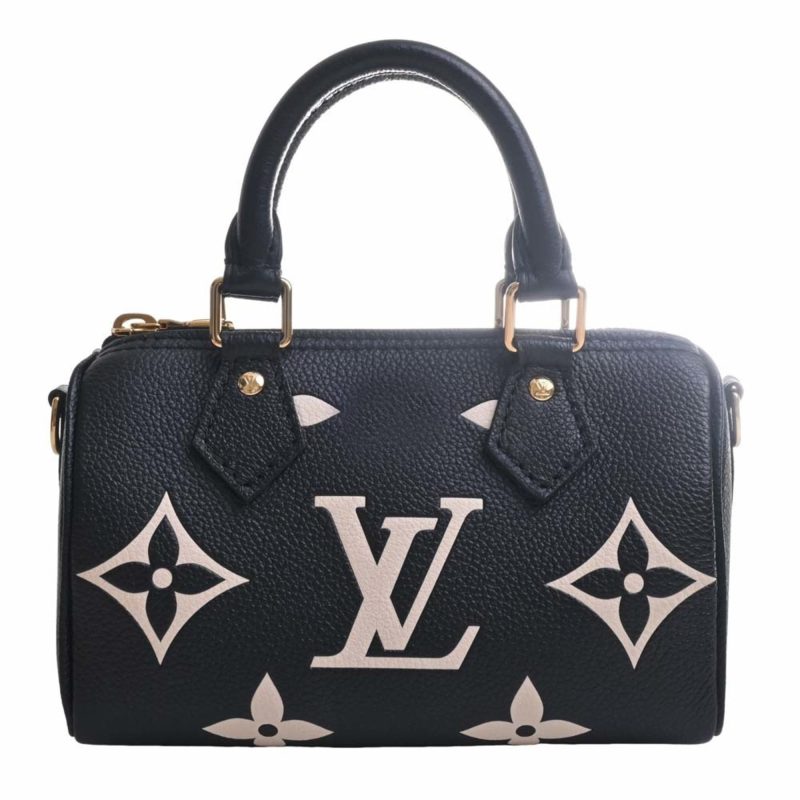 LOUIS VUITTON Empreinte Bicolor Nano Speedy Handbag M81456 Black Ladies - Logoexplore