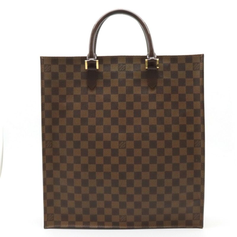 LOUIS VUITTON Damier Sac Pla Tote Bag Handbag Square Type N51140 - Logoexplore