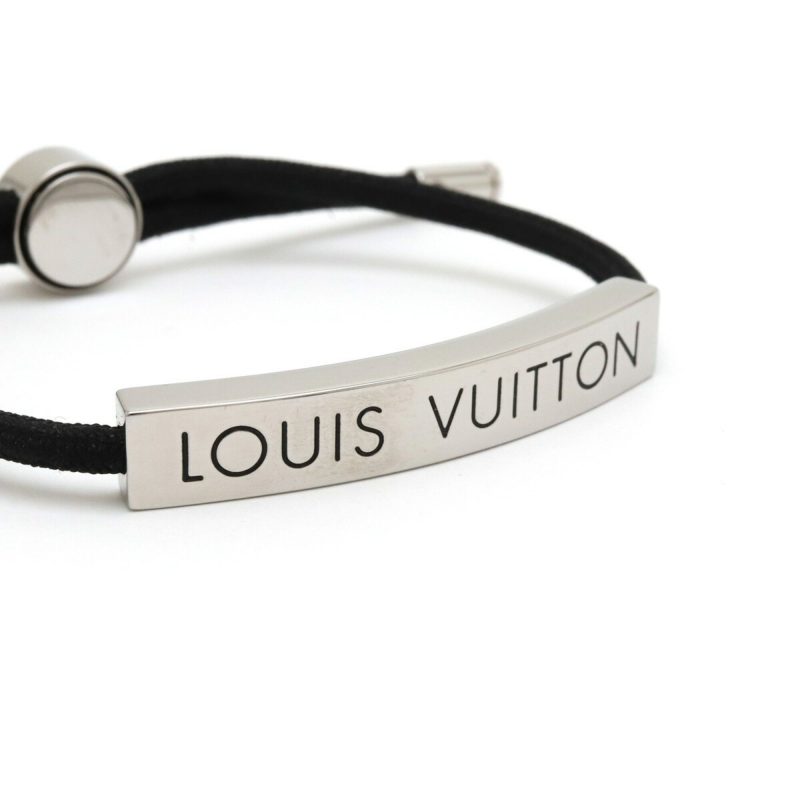 LOUIS VUITTON Bracelet LV Space Plate Metal Noir Black M00273 - Logoexplore - Image 3
