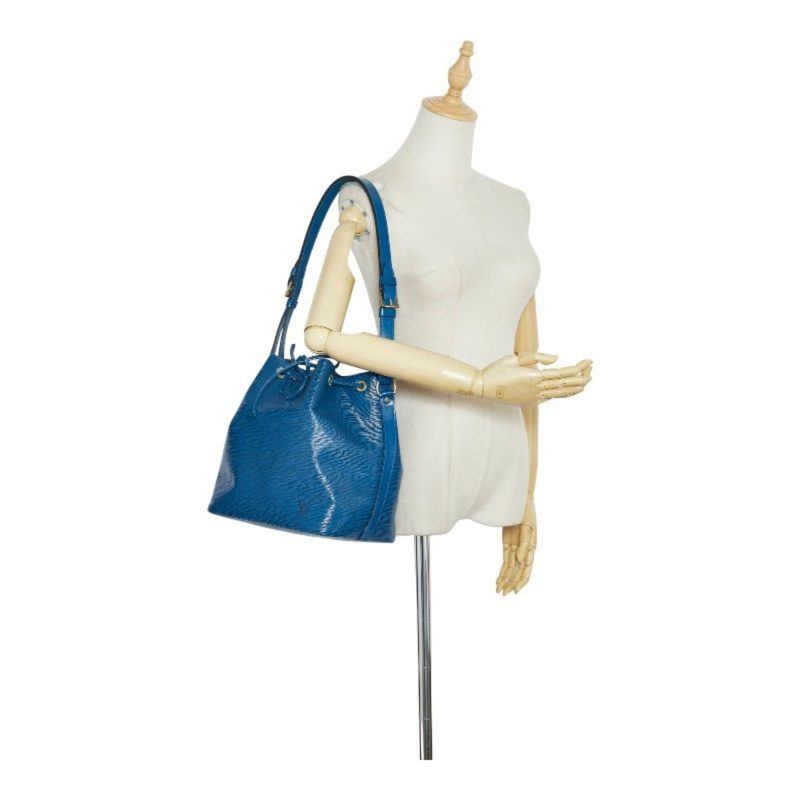 LOUIS VUITTON Epi Petinoe Shoulder Bag M44105 Toledo Blue Leather Women's - Logoexplore - Image 10
