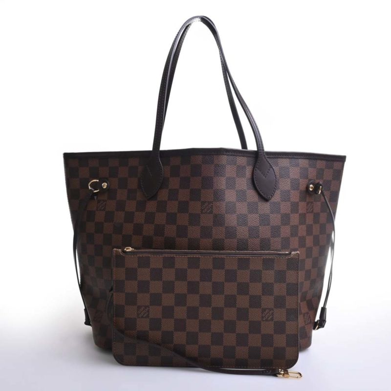 LOUIS VUITTON Damier Neverfull MM Tote Bag N41358 Brown Women's - Logoexplore - Image 3