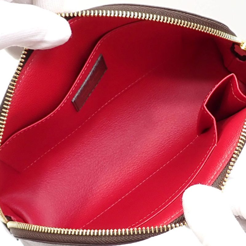 LOUIS VUITTON Damier Pochette Tick GM Women's N23345 Ebene Makeup - Logoexplore - Image 3