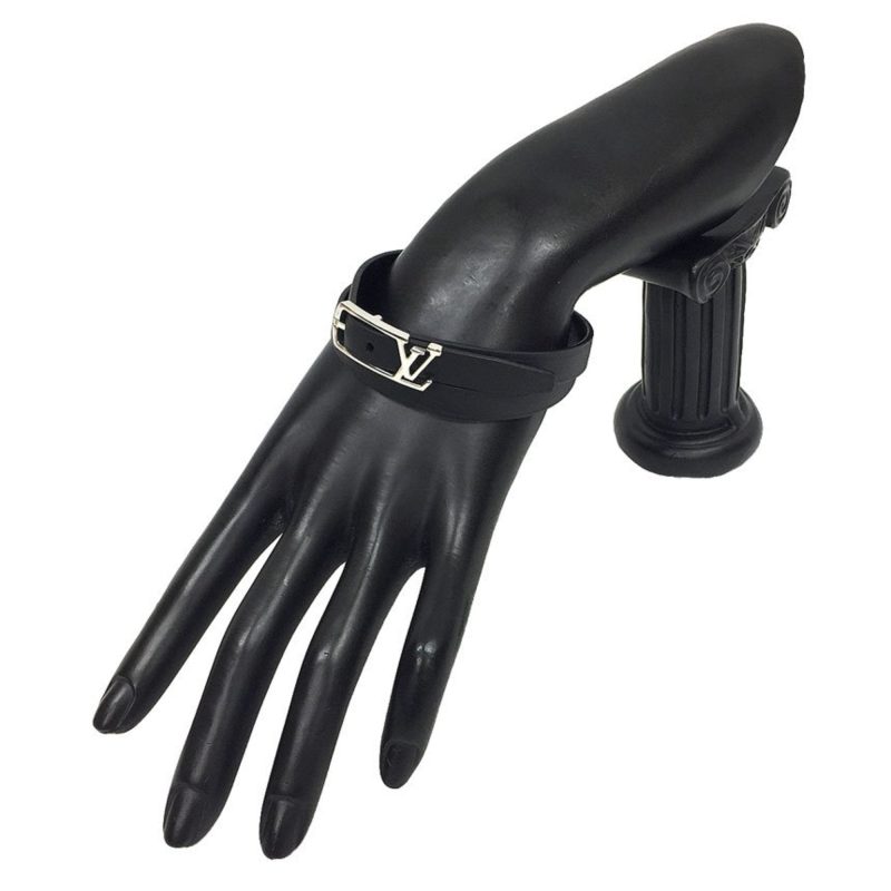 Louis Vuitton Brasserie Neogram Bracelet M6257D Black Silver Size 19 - Logoexplore - Image 2