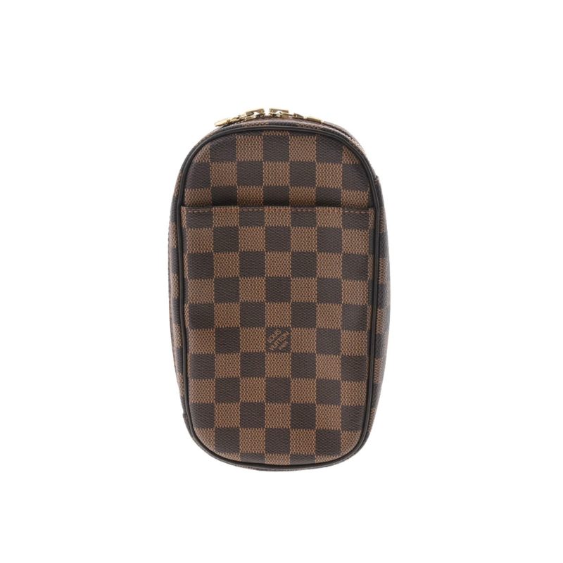 LOUIS VUITTON Damier Pochette Ganju SP Order Brown N48048 Women's Canvas Body Bag - Logoexplore