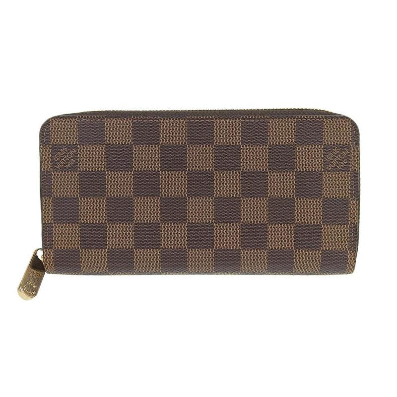 Louis Vuitton Damier Ebene Zippy Wallet Round Zipper Long N41661 - Logoexplore