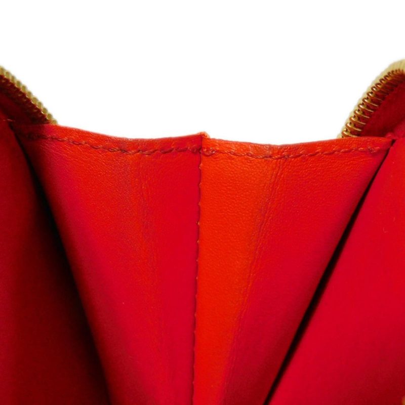LOUIS VUITTON Coin Case Porte Monet Chapeau Embossed Patent Monogram Vernis Rose Orange Sunset M93691 Women's Wallet - Logoexplore - Image 9