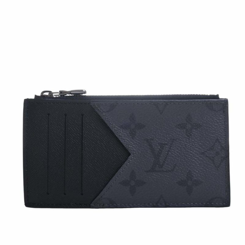 LOUIS VUITTON Eclipse Reverse Coin Card Holder M69533 Black Men's - Logoexplore