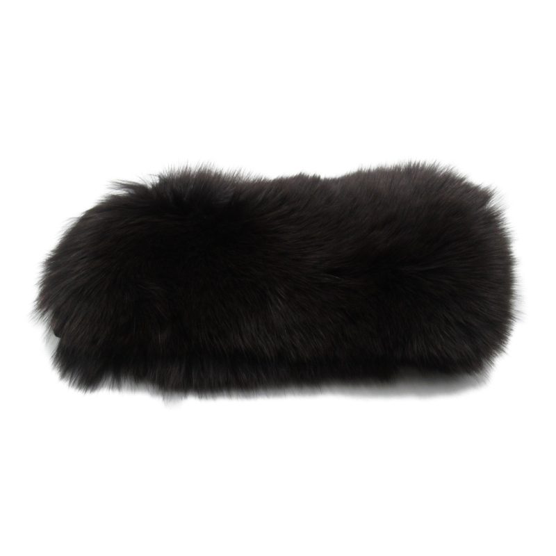 LOUIS VUITTON fur scarf Brown silk - Logoexplore - Image 2