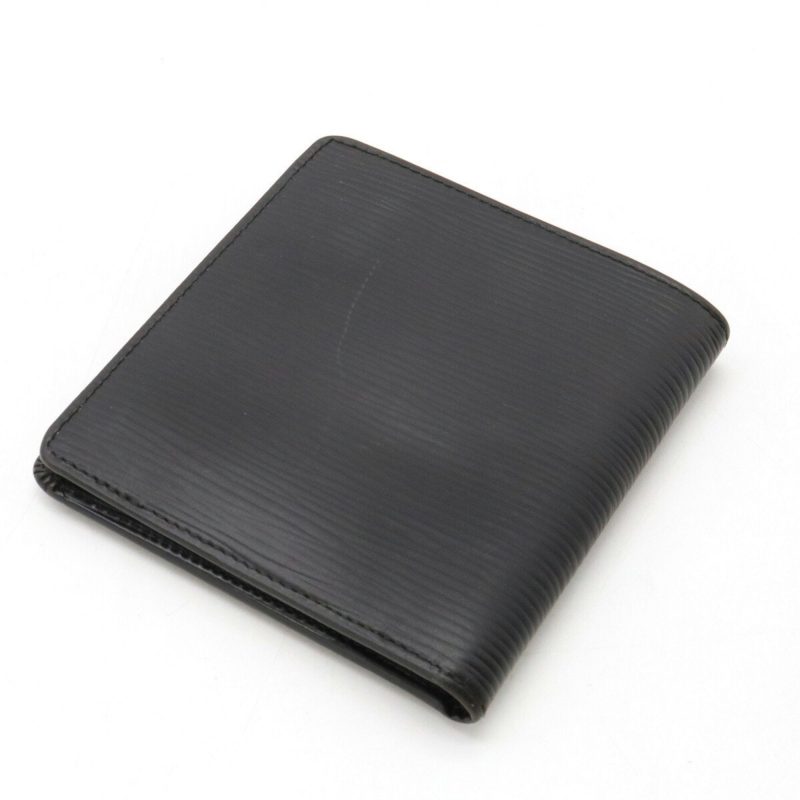 LOUIS VUITTON Epi Portefeuille Marco Bifold Wallet Soft Leather Noir Black M63652 - Logoexplore - Image 2