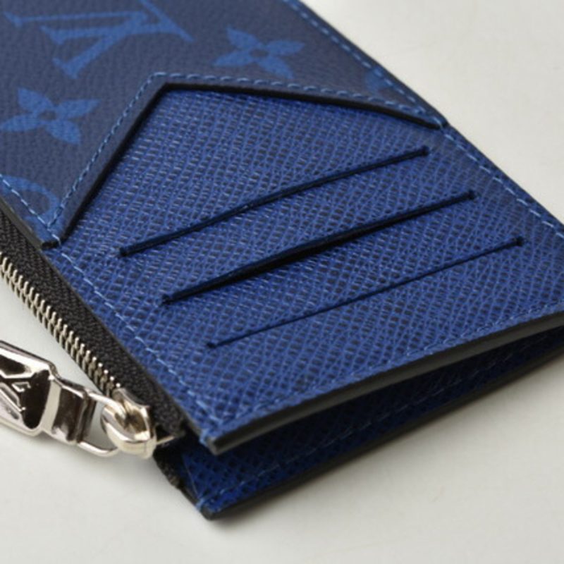 Louis Vuitton Coin Case/Card Case LOUIS VUITTON Shippouch Card Holder Taigarama Cobalt M30270 - Logoexplore - Image 7